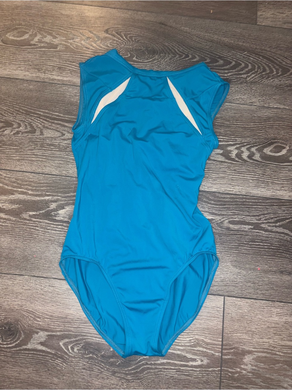 Women’s Small Athletic Balera Leotard with Cut Outs in Bright Blue